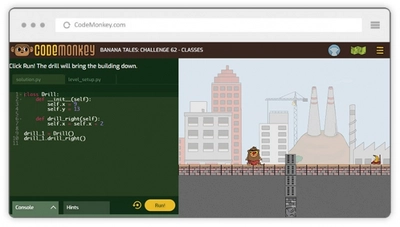 人気のプログラミング言語「Python」を「コードモンキー」で学ぼう！新タイトル「バナナ・テイルズ」をリリース！フォロー＆ツイートキャンペーンも開始！