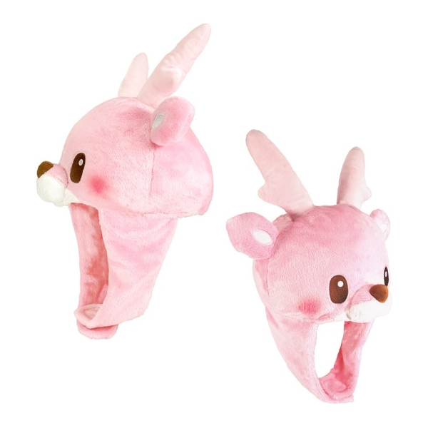 イワシカちゃんぬいぐるみキャップ（側面／斜め）