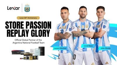 Lexar、サッカー・アルゼンチン代表チームとパートナーシップを締結