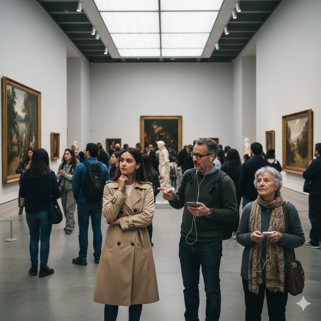 美術館や博物館の音声ガイドで使用