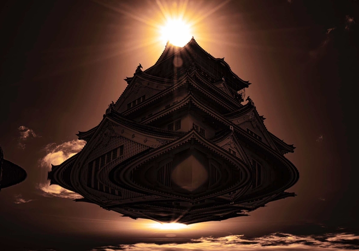 「JAPAN SHOT 280」 2024-03-10 10:23:46 大阪・大阪城 580mm×410mm 掛け軸