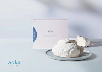 北海道の洋菓子ブランド“aoka(アオカ)”の 新作スイーツはチーズケーキ　 雪のようにふわりとほどける、aokaの新しいくちどけ 『aoka Neige(アオカ ネージュ)』