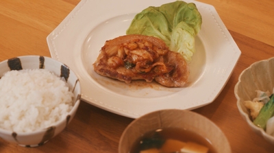 「豚のキムチソテー定食」