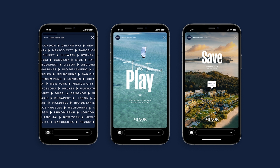 マイナー・ホテルズ・ブランド 新ソーシャルメディアビジュアル