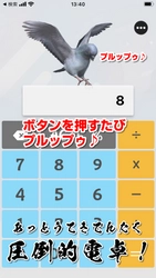 「8月10日(ハトの日)」記念！ハト電卓をリリース ハトジャンプのキャラクターが登場！