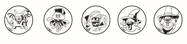 ▲本イベント限定のハロウィンにピッタリのモンスタースタンプ