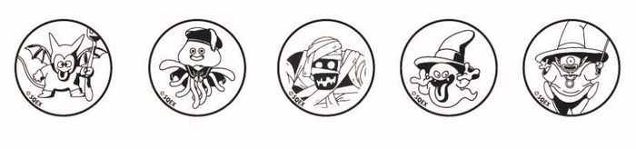 ▲本イベント限定のハロウィンにピッタリのモンスタースタンプ