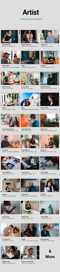 所属アーティストについて