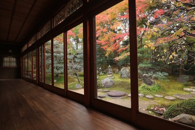 廊下からの庭園