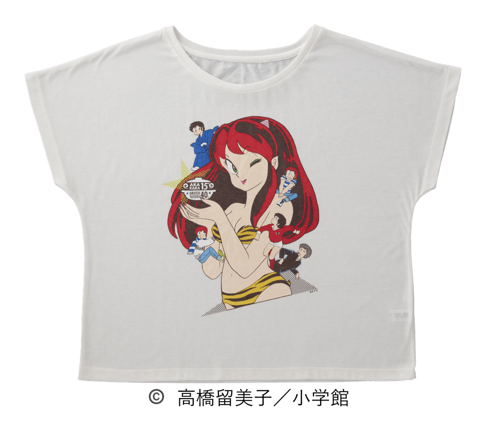 赤から×うる星やつらコラボTシャツ_ホワイト