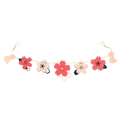 【NEW】「フェルトガーランド 桜 23」価格：385円／サイズ：W70×D0.6×H9cm