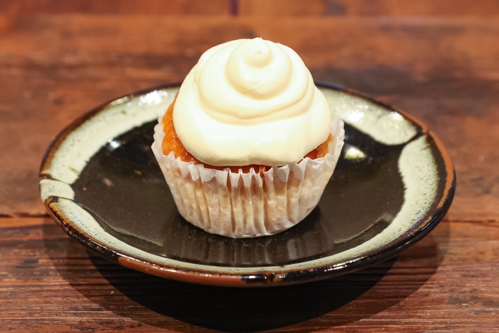 冬の免疫力UP塩麹キャロットマフィン~ヨーグルトクリーム乗せ~-1