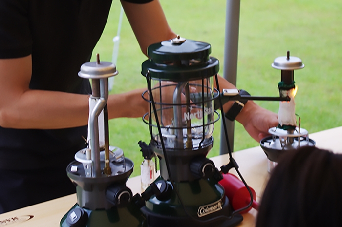 ランタン&バーナー講習会も実施