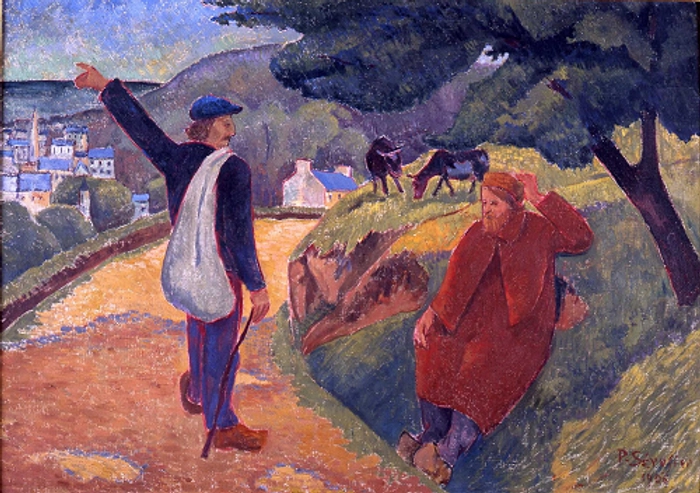 ポール・セリュジエ《さようなら、ゴーギャン》1906年　油彩・カンヴァス
