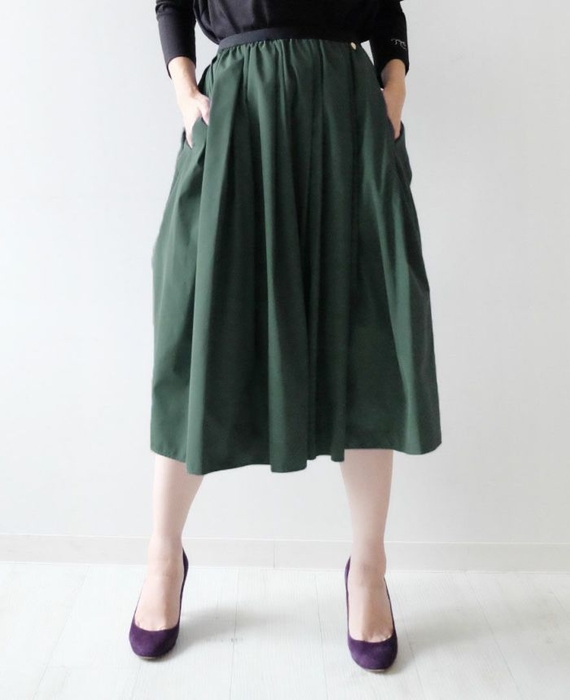 神戸・山の手スカート D.グリーン