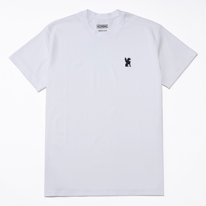 Limestone cave TEE Stacked logo (White)