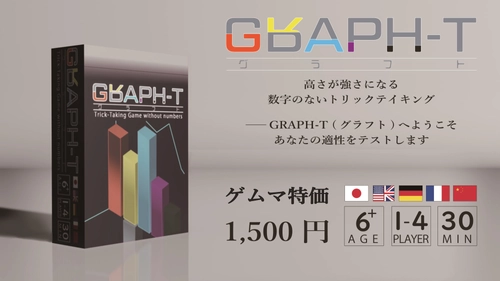 数字を使用しないボードゲーム『GRAPH-T』を発表　 12/9・10開催 ゲームマーケット2023秋にて初頒布が決定！