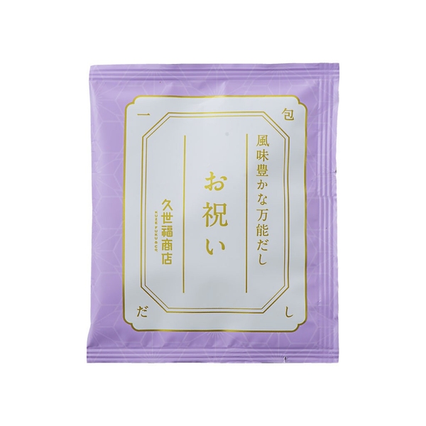 風味豊かな万能だし お祝い（一包） 140円：（税込）