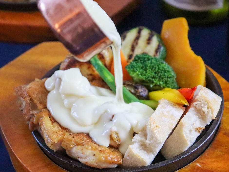 ラクレットチーズ掛けイメージ