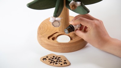 付属のアロマストーンで香りを楽しむ