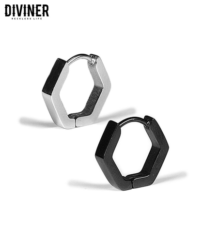 Hexagonshap eearrings