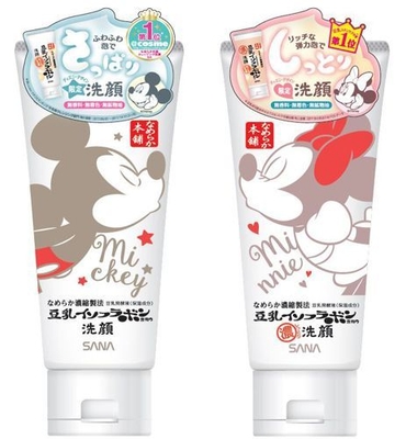 (写真左から)なめらか本舗 クレンジング洗顔 NA(ディズニー限定デザイン)、なめらか本舗 しっとりクレンジング洗顔(ディズニー限定デザイン)