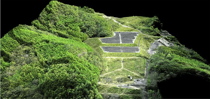 UL-X1により取得した鮮明なカラー点群