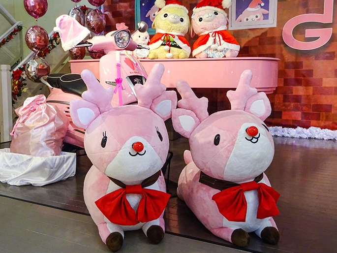 岩下の新生姜ミュージアムのキャラクター「イワシカ」がトナカイ(?!)に変身