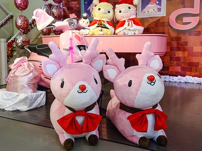 岩下の新生姜ミュージアムのキャラクター「イワシカ」がトナカイ(?!)に変身