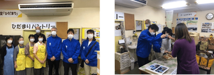 商品提供の様子