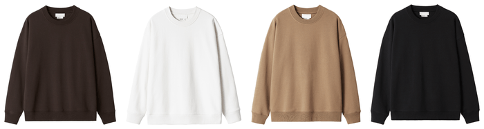 スウェットシャツ¥3,999 (100% ベターコットン)