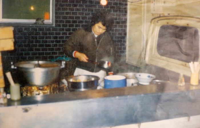 屋台時代の後藤氏(昭和50年代)