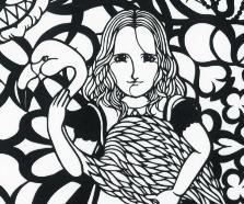 下村優介切り絵作品（部分）2020年