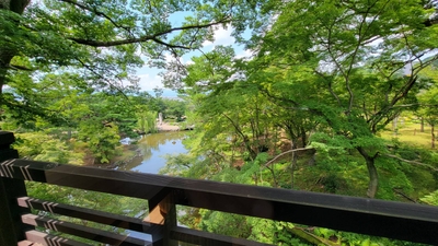店内から見られる絶景