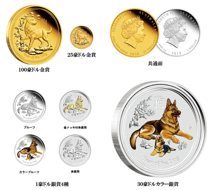 オーストラリア 金・銀貨各種