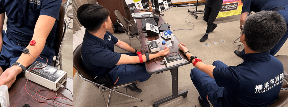 横浜市消防局 青葉消防署 Precision Fuel & Hydration スウェットテスト