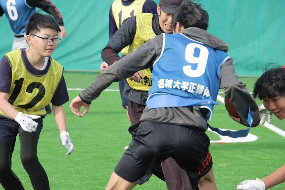 フラッグフットボール教室の様子