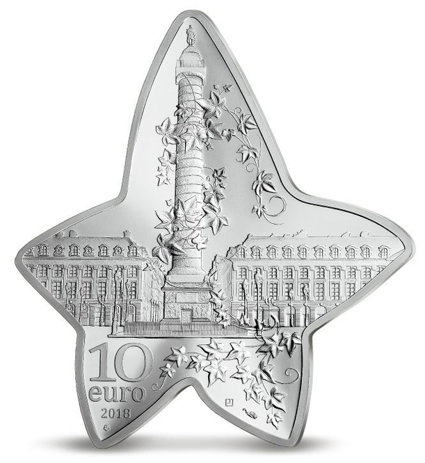 10ユーロ銀貨 22.2g 表面