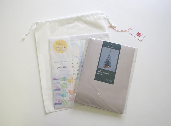 【リプラグ】クリスマスギフトセットB(モミの木Kitとグラシンペーパーカレンダー)