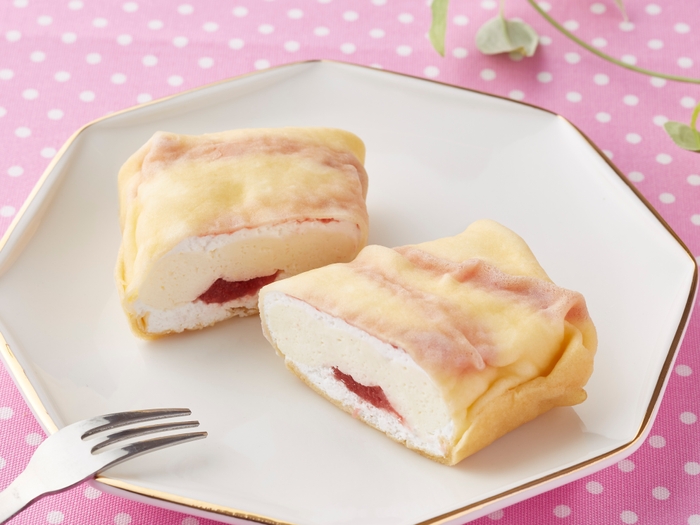 しあわせクレープ 苺&レアチーズ画像(画像はイメージです。)
