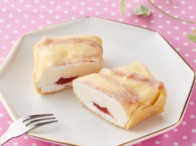 しあわせクレープ 苺&レアチーズ画像(画像はイメージです。)