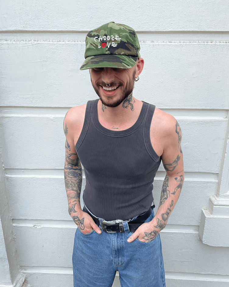 CHOOSE LOVE CAP - CAMO / 価格:7,700円(税込)