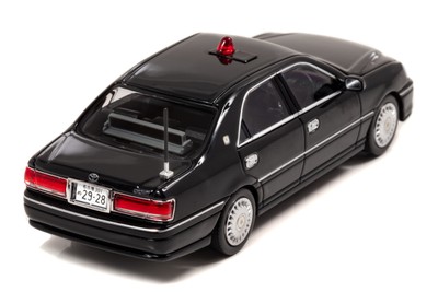 1/43 トヨタ クラウン 2004 愛知県警察交通部交通機動隊車両(覆面 黒):右後