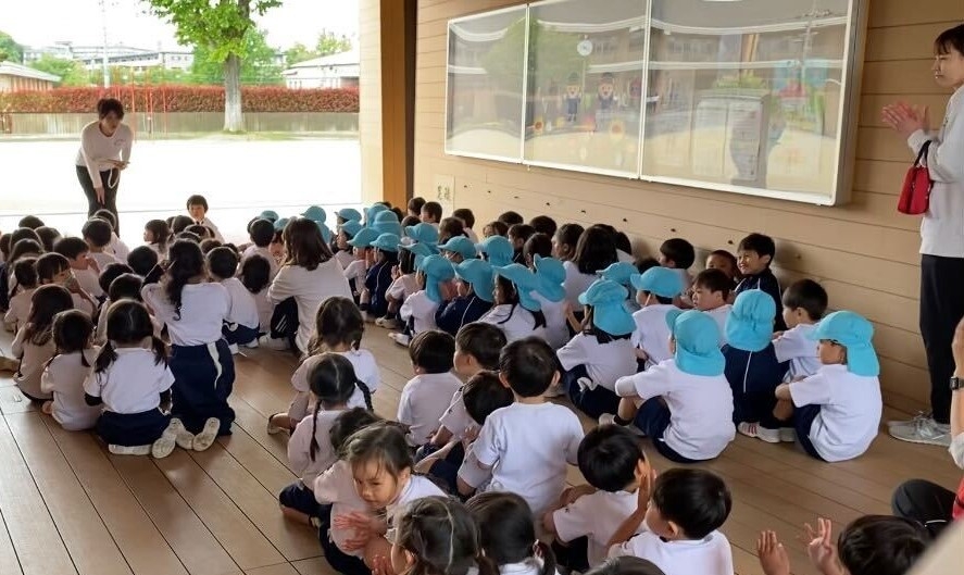 令和5年（2023年）4月25日　第1回避難訓練の様子