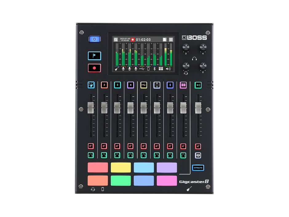 『Gigcaster 8』トップ・パネル 