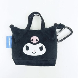 サンリオキャラクターズのミニトートキーケース。フェイスデザインにまるでミニトートバッグのような愛らしいデザインです。