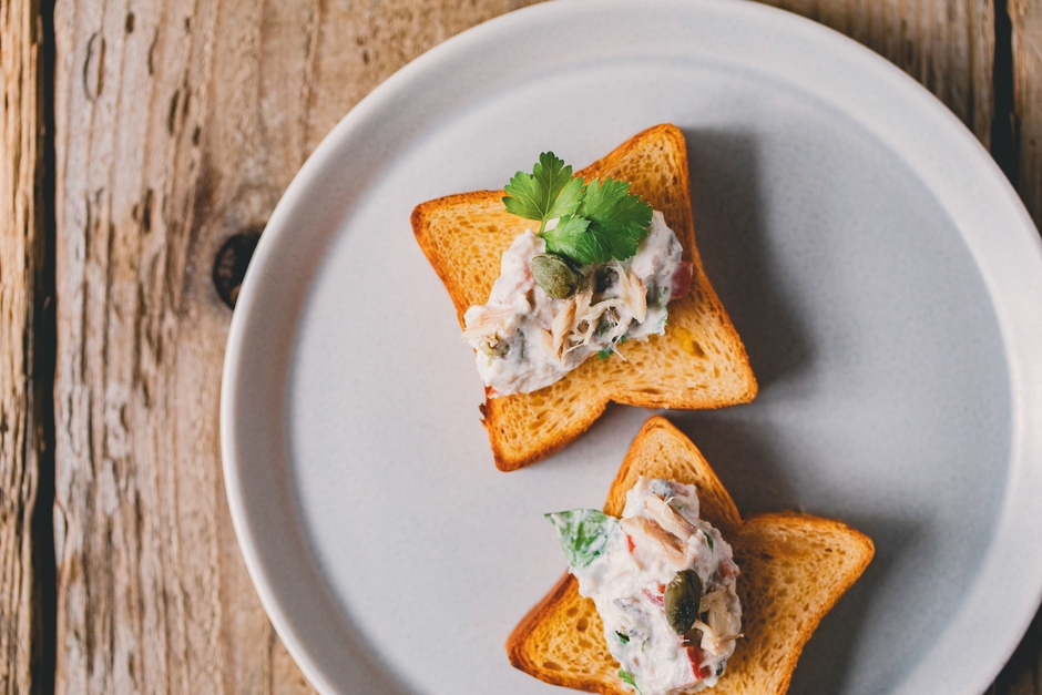 アレンジ:シーチキンとタルタルハーブクリーム