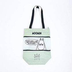バッグが伸びる！？ムーミンのこのトートバッグは荷物の量に合わせてサイズが変えられます！