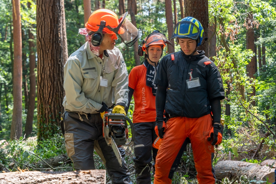 「緑の雇用」事業　集合研修(実習風景)