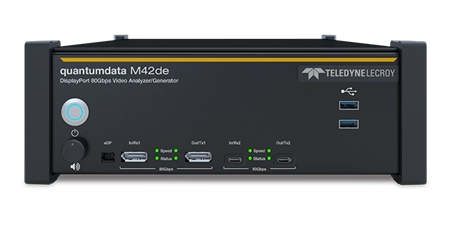 テレダイン・レクロイ　 アナライザ／ジェネレータシステムM42deに DisplayPort AE 対応機能を追加